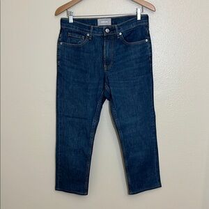 Everlane Organic Cotton Altered Length Blue Slim Jeans
